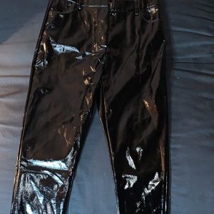 BLACK Patent Leather Pants